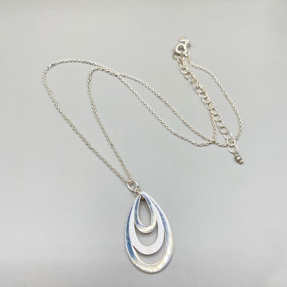Boma Silver Teardrop Necklace - Picture 3 of 7